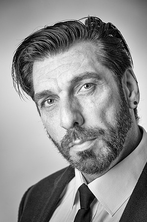 Professional Black & White male headshot portrait