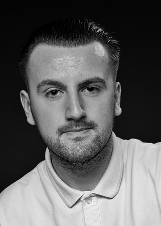 Professional Black & White male headshot portrait